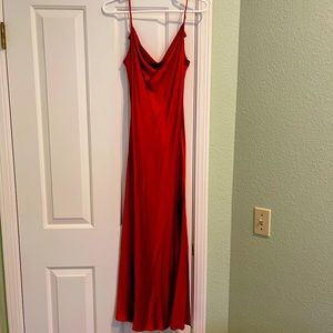 Like New Victoria Secret Red Satin Sultry Dress Small